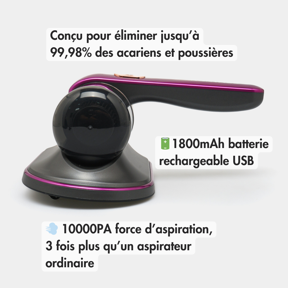 Aspirateur anti-acariens et poussières – Respirez un air pur