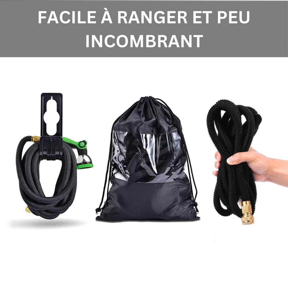 FlexiJet – Le tuyau d’arrosage extensible et ultra-résistant